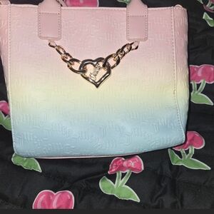 Pastel Pink and Blue Gradient Women's Bag